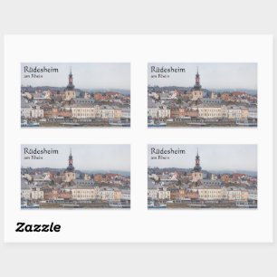 Rüdesheim Deutschland Rechteckiger Aufkleber