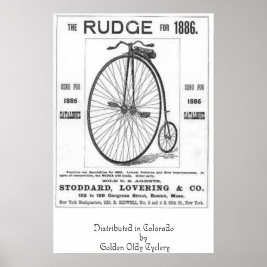 Rudge Cycles Poster (Vorne)