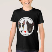 Rudi und Boo Bull Terrier T - Shirt (Vorderseite)