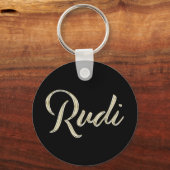 Rudi whitegold Button Schlüsselger Schlüsselanhänger (Vorderseite)
