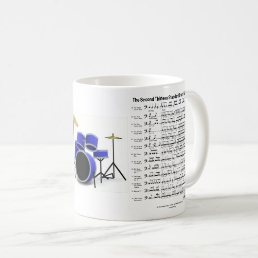 Rudiments Trommelausrüstung Kaffeetasse (VorderseiteRechts)