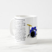 Rudiments Trommelausrüstung Kaffeetasse (Vorderseite Links)