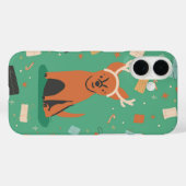 Rudog the Red-Nosed Pup iPhone 16 Case (Rückseite (Horizontal))