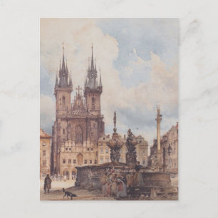 Rudolf Alt - Aussicht auf den Altstädter Ring Postkarte