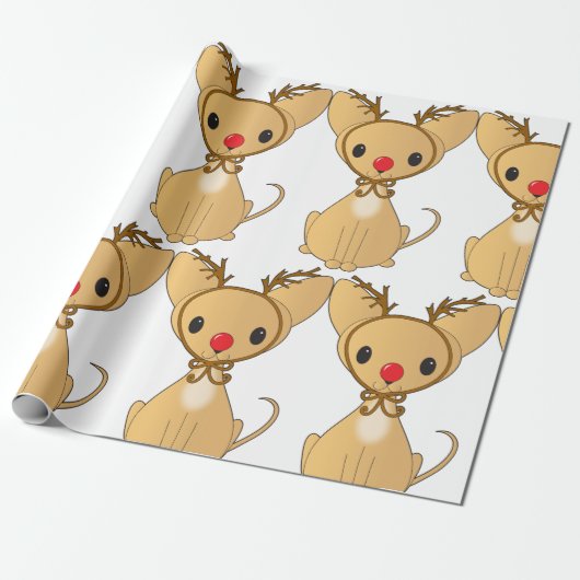 Rudolf Chihuahua Geschenkpapier (Ungerollt)