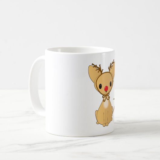 Rudolf Chihuahua Kaffeetasse (Vorderseite Links)