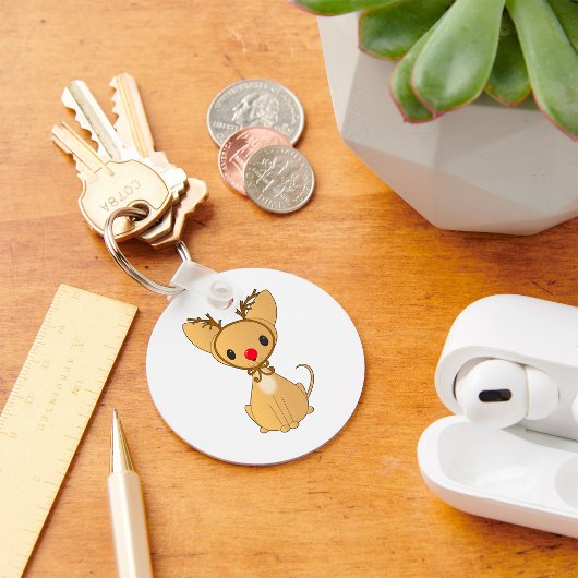 Rudolf Chihuahua Schlüsselanhänger