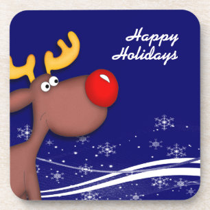 Rudolf Christmas Getränkeuntersetzer