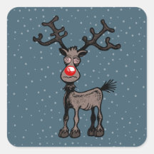 Rudolf der Rentier hat verrückte Augen