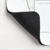 Rudolf der rote gerochene Heizkörper Mousepad (Ecke)