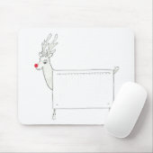 Rudolf der rote gerochene Heizkörper Mousepad (Mit Mouse)