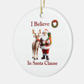 Rudolf der Rotnasen-Rentiere Keramik Ornament (Links)