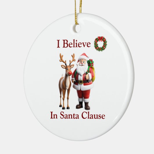 Rudolf der Rotnasen-Rentiere Keramik Ornament (Links)