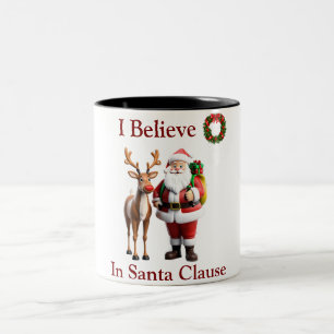 Rudolf der Rotnasen-Rentiere Zweifarbige Tasse