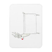 Rudolf des roten Nasenstrahlers Magnet (Vertikal)