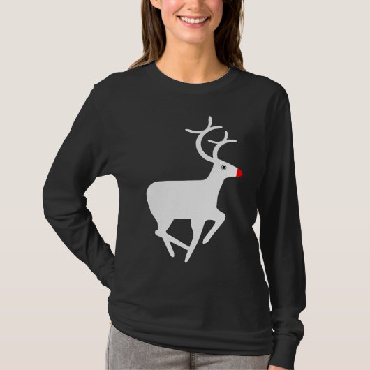 Rudolf die rote Nasenrinne T-Shirt (Vorderseite)