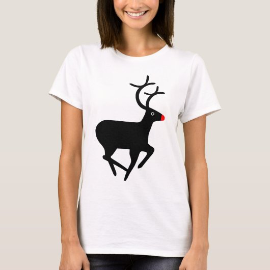 Rudolf die rote Nasenrinne T-Shirt (Vorderseite)