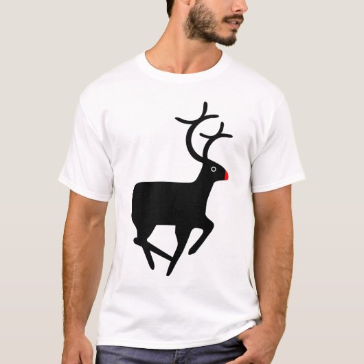 Rudolf die rote Nasenrinne T-Shirt (Vorderseite)