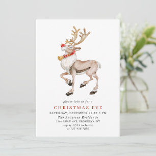 Rudolf HOLIDAY CHRISTMAY EVE Einladung