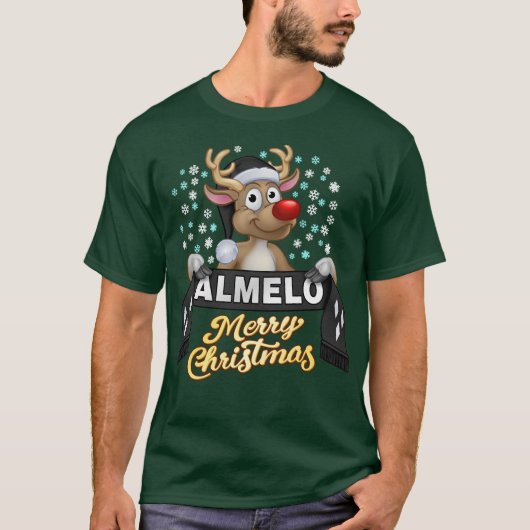 Rudolf met FanSjaal Almelo T-Shirt (Vorderseite)