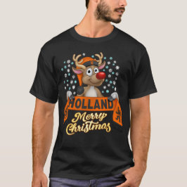 Rudolf met FanSjaal Holland T-Shirt