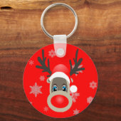 Rudolf - Rentiere Schlüsselanhänger (Vorderseite)