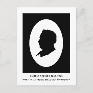 Rudolf Steiner Cameo mit Terminen Postkarte