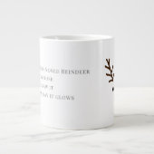 Rudolf The Red Nose Raindeer Christmas Jumbo-Tasse (Vorderseite)