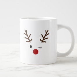Rudolf The Red Nose Raindeer Christmas Jumbo-Tasse