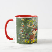 Rudolf und der Weihnachtsmann Tasse (Links)