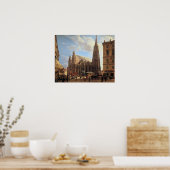 Rudolf von Alt Stephansdom in Wien Poster (Küche)