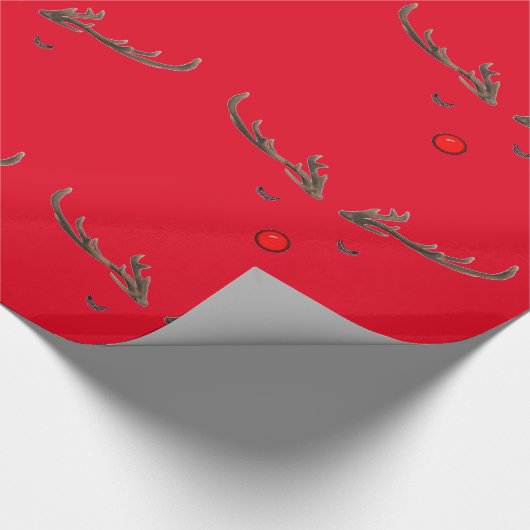 Rudolph 2 Wrapping Paper Geschenkpapier (Ecke)