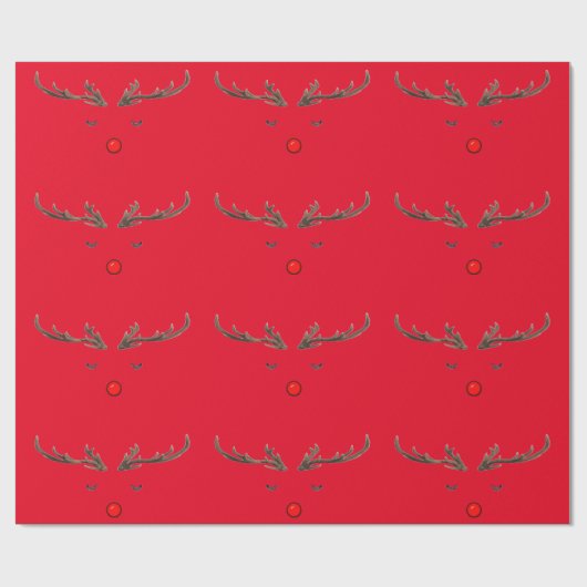 Rudolph 2 Wrapping Paper Geschenkpapier (Flach)