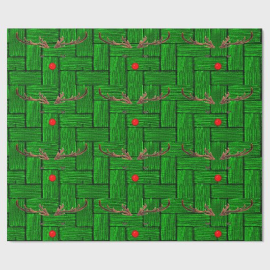 Rudolph 4 Wrapping Paper Geschenkpapier (Flach)