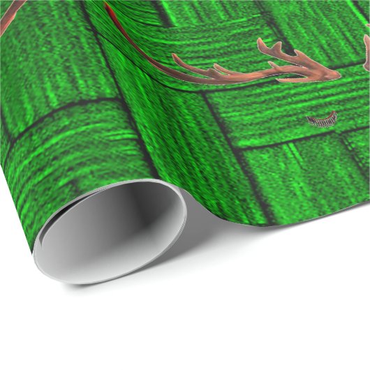 Rudolph 4 Wrapping Paper Geschenkpapier (Rolleneckpunkt)