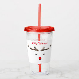 Rudolph Acrylic Tumbler Acryltrinkbecher