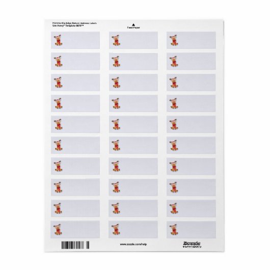 Rudolph Address Labels (Vorne)