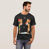 Rudolph and Clarice Christmas Kids Girls Rentier T-Shirt (Vorne ganz)
