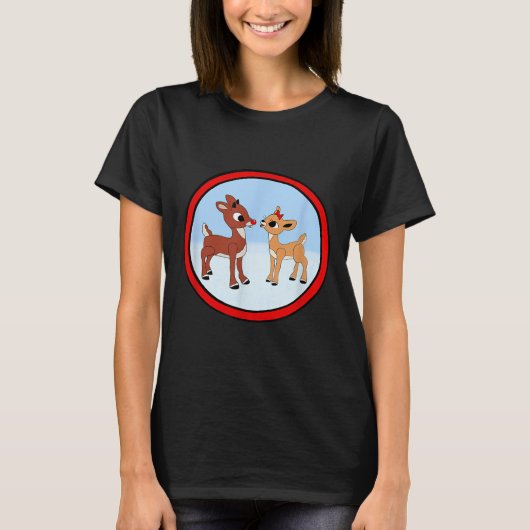 Rudolph And Clarice Christmas Kids Girls Tee Reind (Vorderseite)