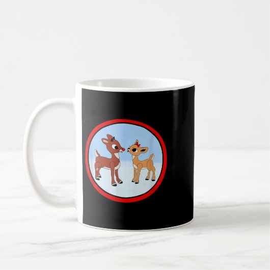 Rudolph And Clarice Christmas Kids Girls Tee Reind Kaffeetasse (Links)