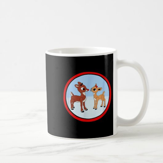 Rudolph And Clarice Christmas Kids Girls Tee Reind Kaffeetasse (Rechts)