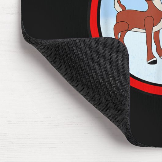 Rudolph And Clarice Christmas Kids Girls Tee Reind Mousepad (Ecke)