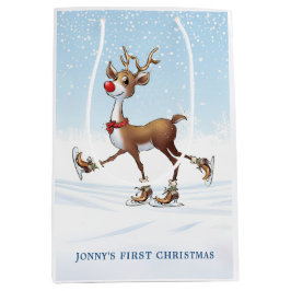 Rudolph Baby First Christmas Geschenktasche Mittlere Geschenktüte