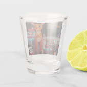 Rudolph bei Burgers by Bridge Schnapsglas (Rückseite)