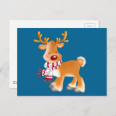 rudolph Cartoon Postkarte (Vorne/Hinten)