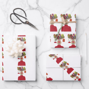 Rudolph Christmas Gifts Reindeer Geschenkpapier Set