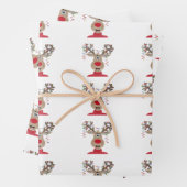 Rudolph Christmas Lights Reindeer Geschenkpapier Set (Beispiel)
