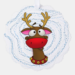 Rudolph Christmas Paper Ornament Karte