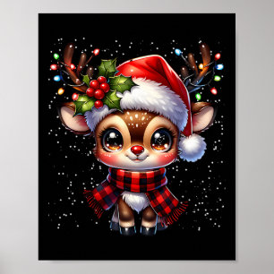 Rudolph Das Rote Nasen Rentier Für Kinder Und Weih Poster