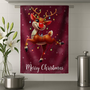 Rudolph Das Rote Nasen Rentier Weihnachten Geschirrtuch